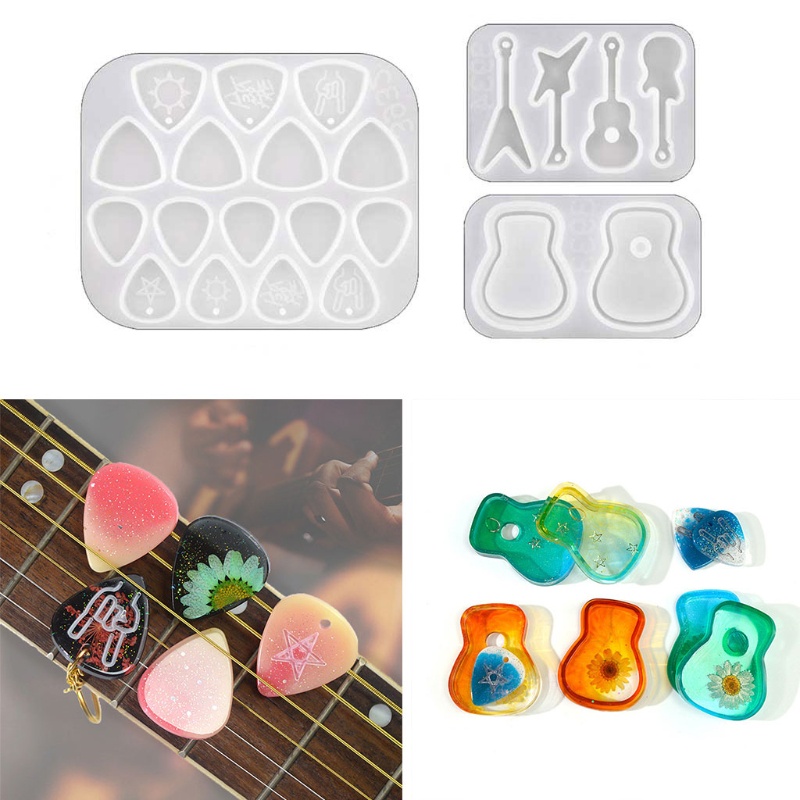 Khuôn Silicone Làm Miếng Gảy Đàn Guitar Chuyên Dụng