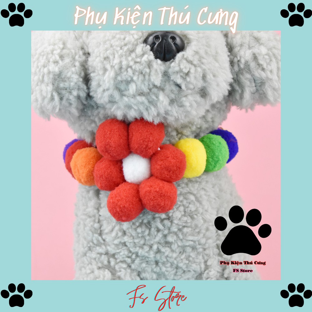 Vòng Cổ Thú Cưng, Vòng Cổ Bông dành cho Chó Mèo, V16
