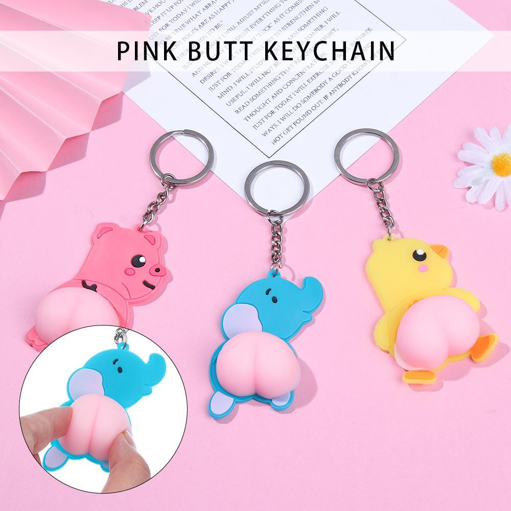 Móc Chìa Khóa Silicon Đàn Hồi Kiểu Dáng Hoạt Hình Dễ Thương