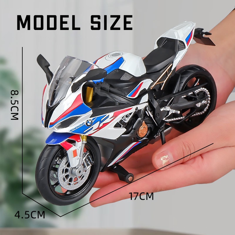 Mô Hình Xe Mô Tô BMW S1000RR Bằng Hợp Kim Tỉ Lệ 1: 12