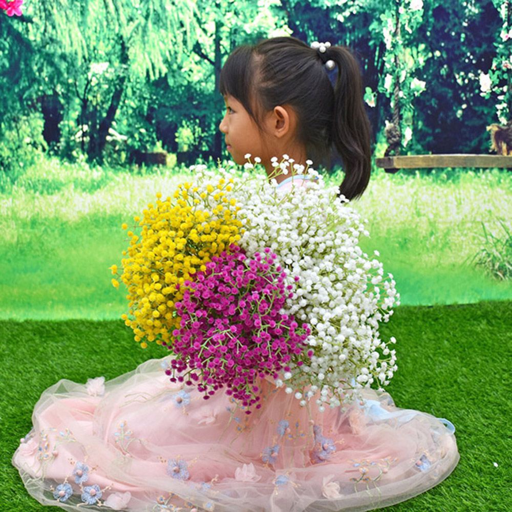 Bó hoa baby giả 108 bông trang trí nhà cửa/ tiệc cưới DIY