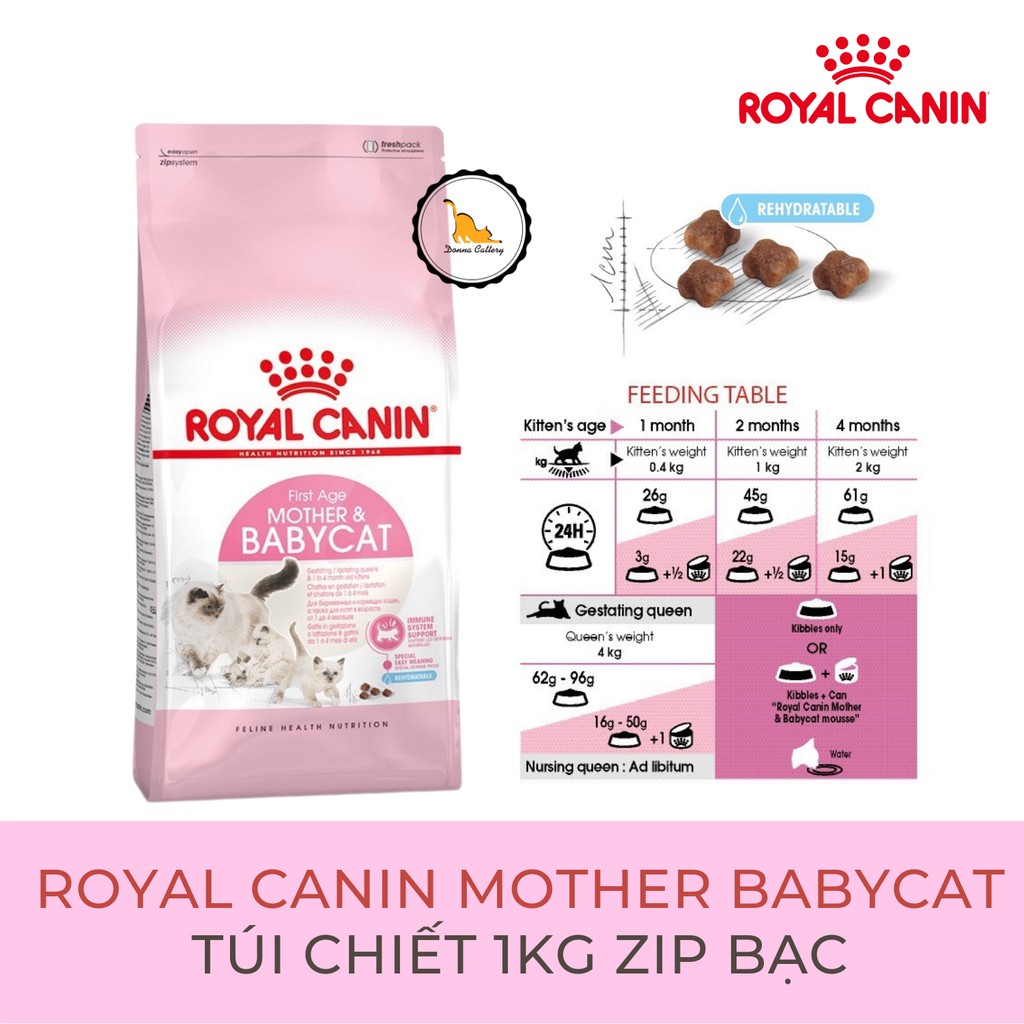 [K34 Baby] THỨC ĂN HẠT ROYAL CANIN MOTHER AND BABY CHO MÈO CON VÀ MÈO BẦU K34 1 KG