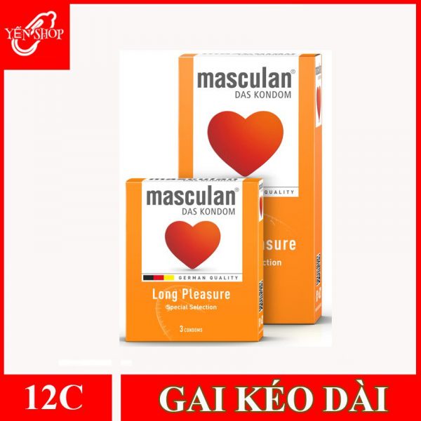 ✅ [Chính Hãng] Bao cao su Masculan Long Pleasure 10 cái ,3 cái