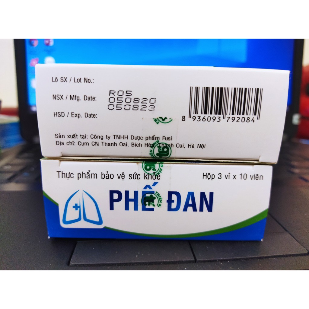 Phế đan - Giúp ngăn ngừa lao phổi tái phát , tăng cường chức năng gan , bảo vệ gan ,tăng cường sức đề kháng - hộp 30 v