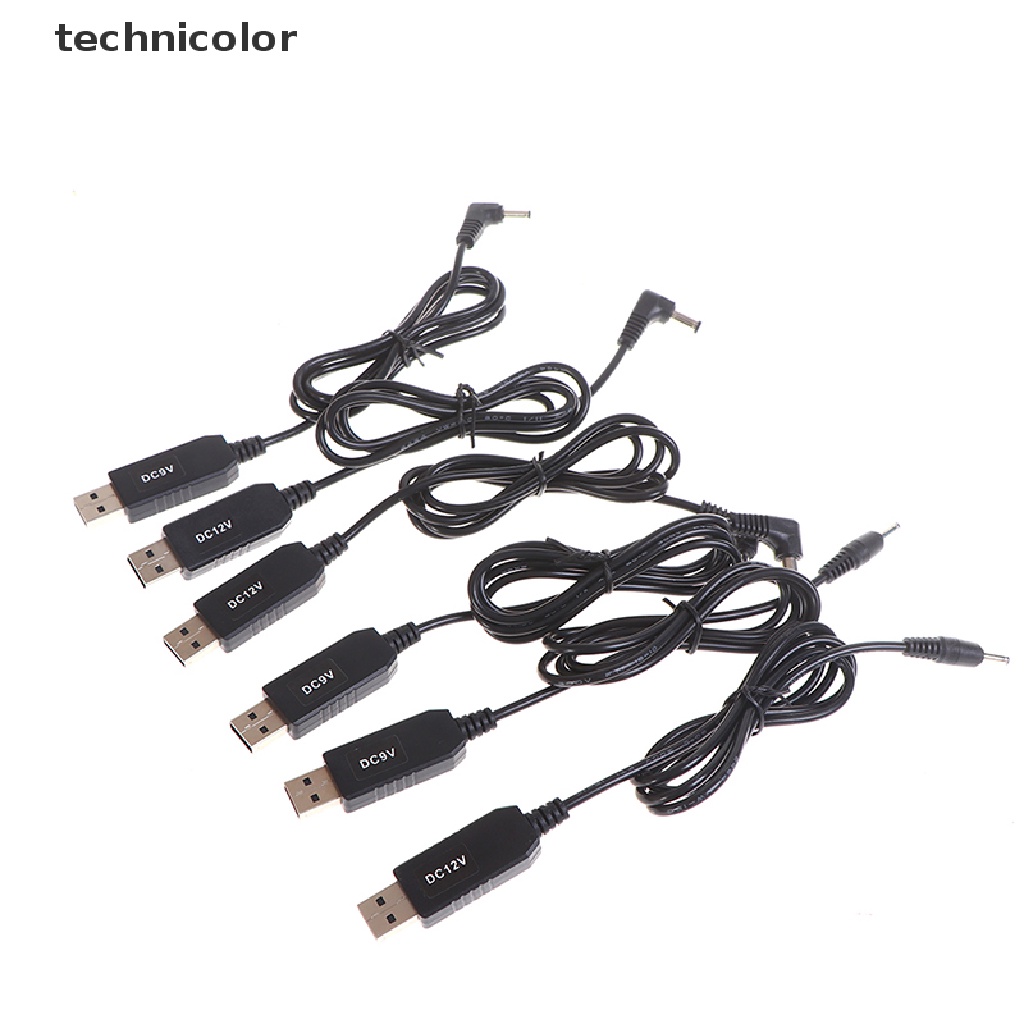 technicolor USB power boost line DC 5V to 9V 12V Step UP Adapter Cable 3.5*1.35mm 5.5*2.1mm TYG