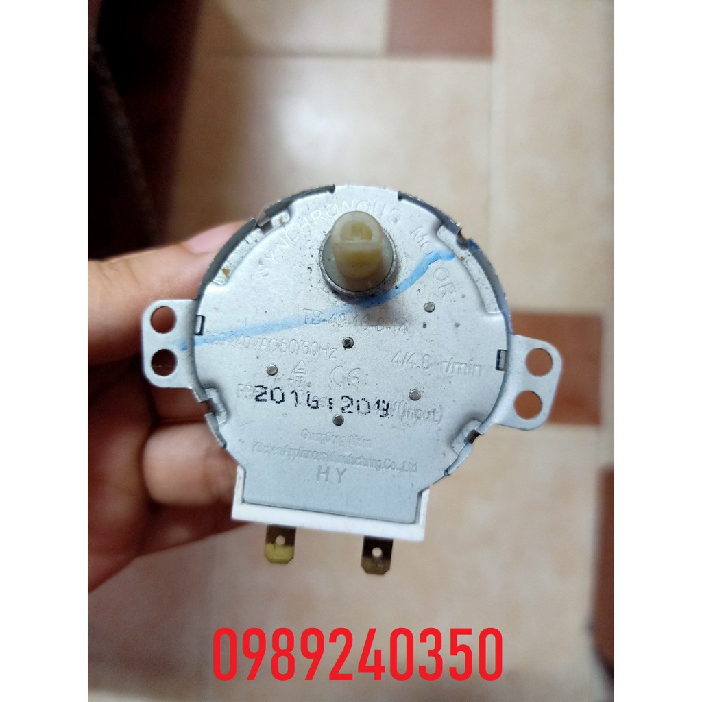 Mô tơ quay đĩa lò vi sóng 220V trục vát