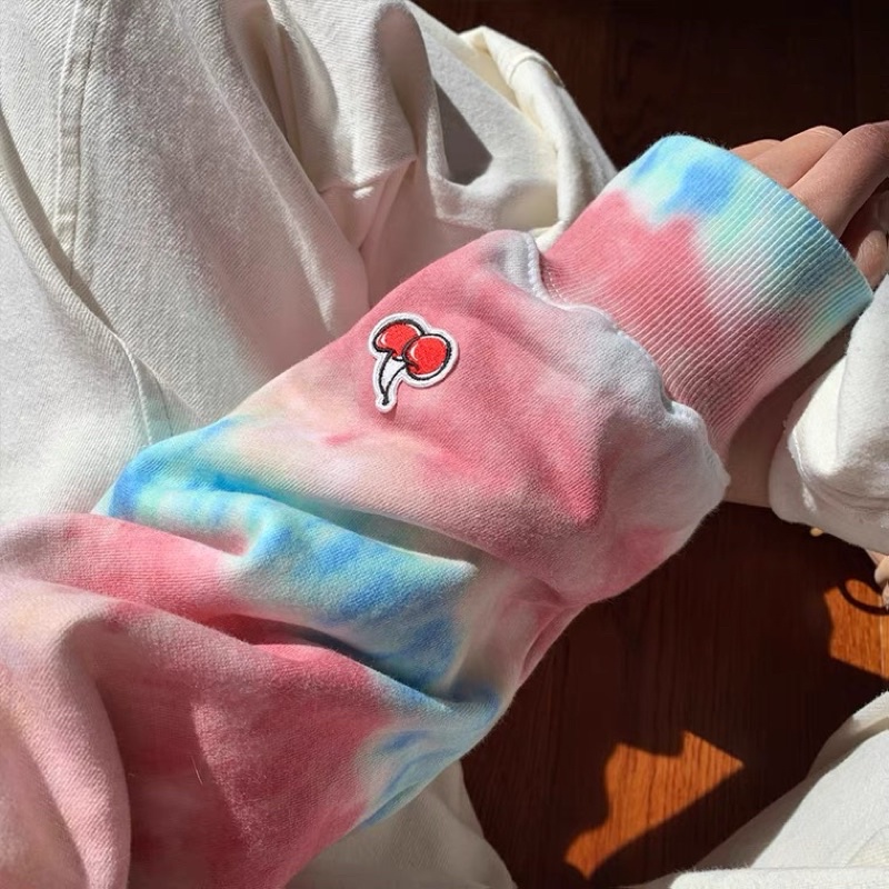 Áo sweater nỉ da cá KIRSH màu loang tie dye made in Korea