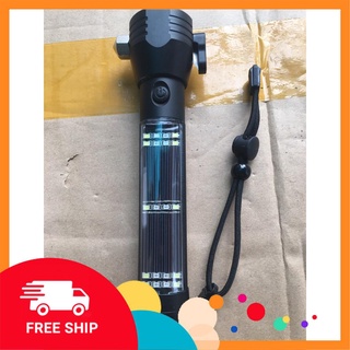 [FREE SHIP] Đèn pin siêu sáng 11 chức năng Solar Power Flashlight