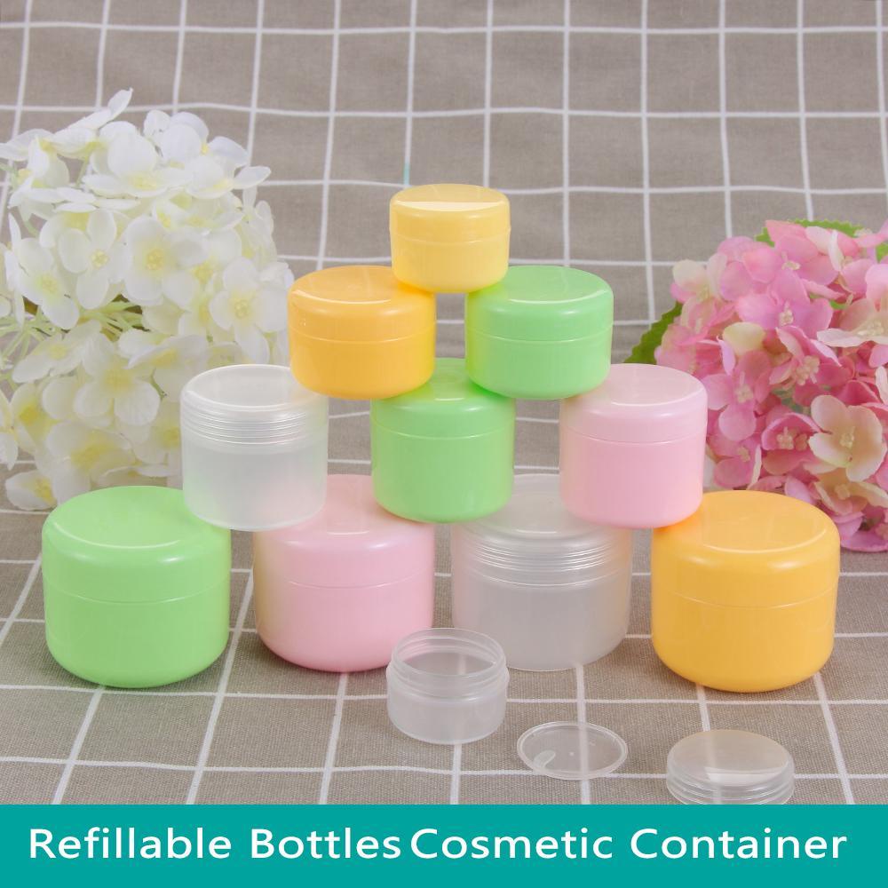 Set 5 Hộp Rỗng Đựng Kem Trang Điểm Tiện Dụng