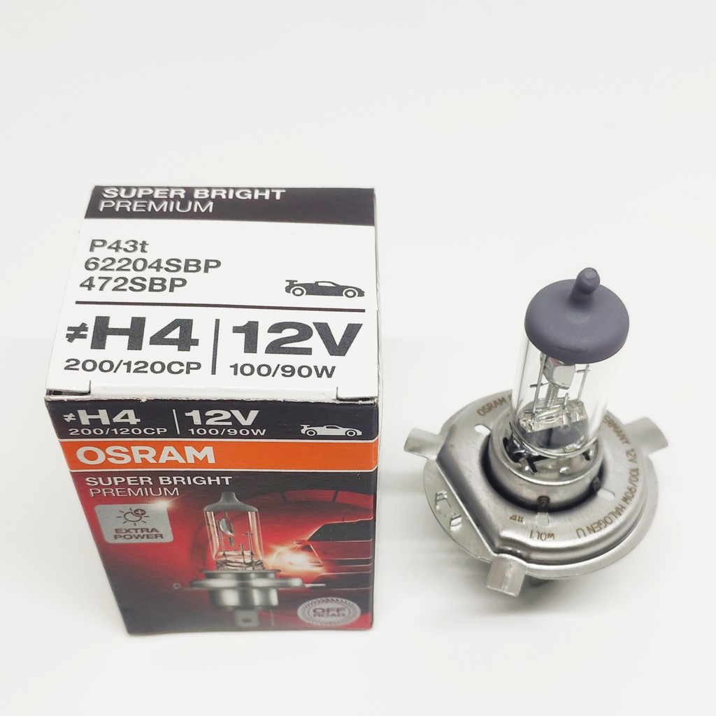 Bóng đèn H4 12V 100 / 90W Osram Chính hãng 1 H4 Đèn pha