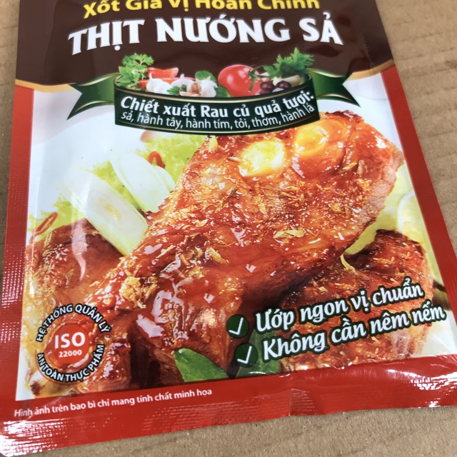 [80 g][Thịt Nướng Sả] Xốt Gia Vị Barona