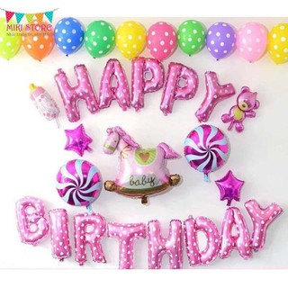 BÓNG HAPPY BIRTHDAY TRANG TRÍ SINH NHẬT CHO BÉ YÊU