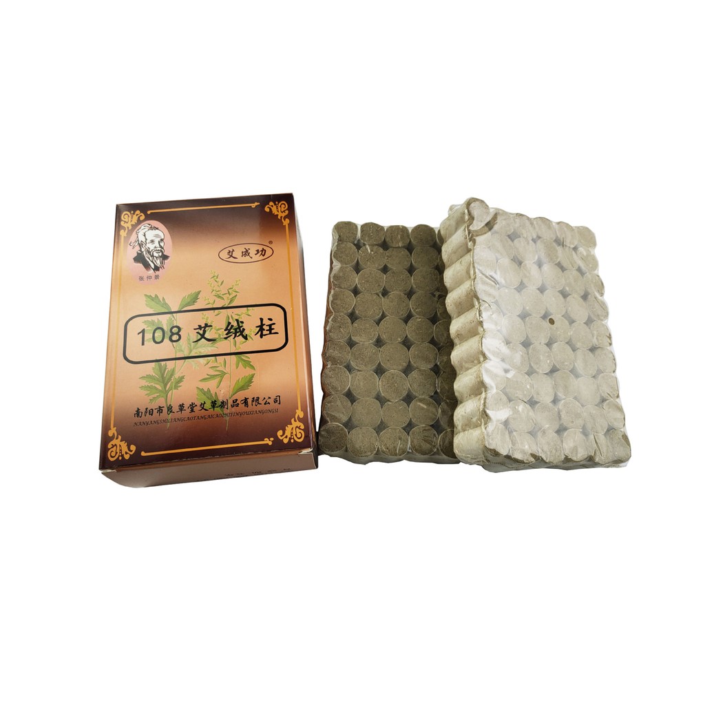 Hộp điếu ngải cứu 108 đoạn- viên ngải 108 đoạn dùng với hộp ngải, con lăn ngải