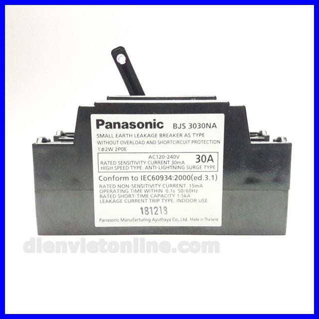 Cầu dao chống giật,CB cóc chống giật 30A Panasonic - Điện Việt