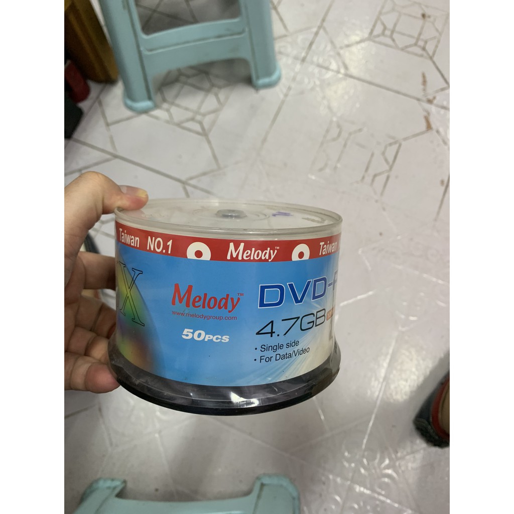 Hộp Đĩa 50 DVD-R Melody Singleside 50pack 16x 120min 4.7Gb