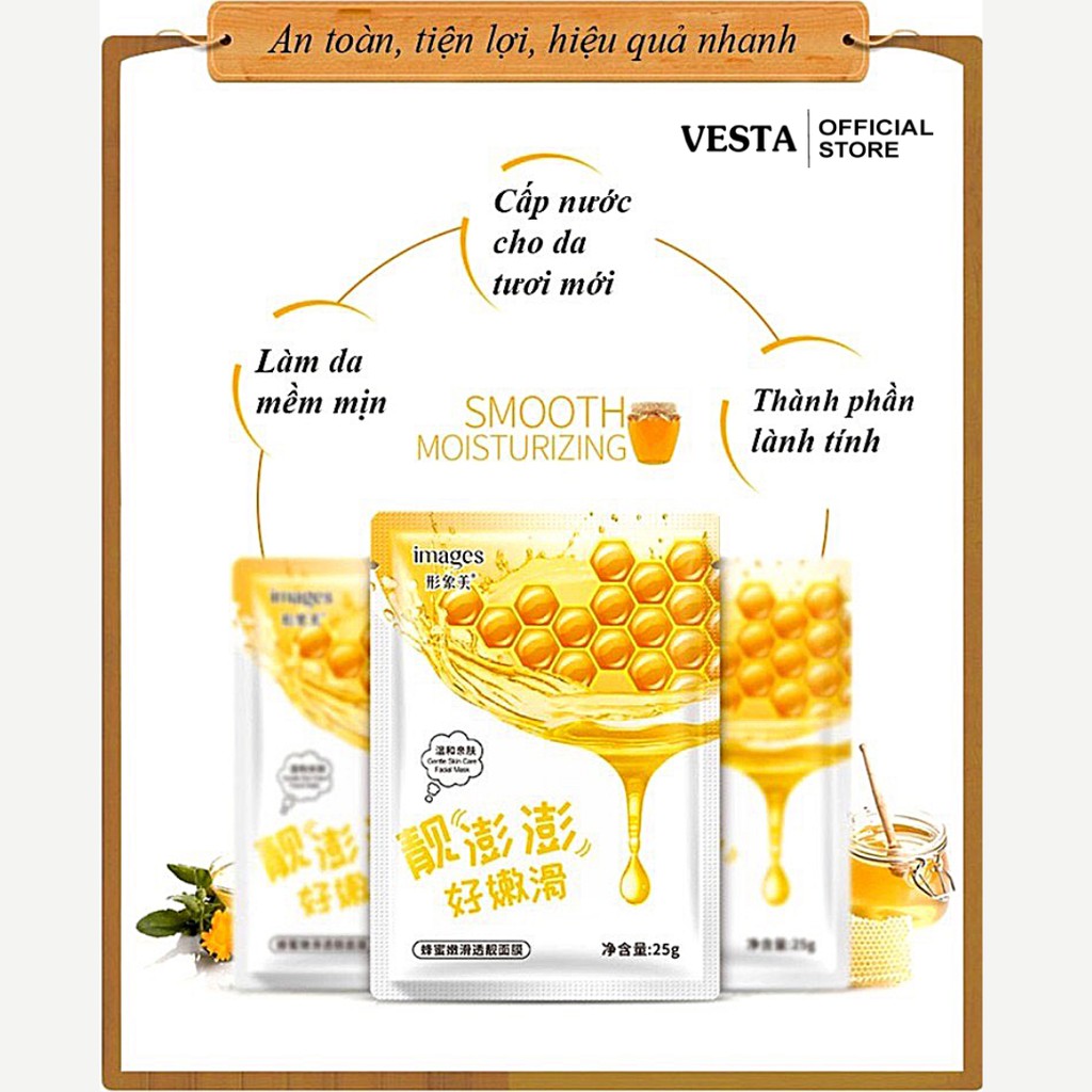 Mặt nạ giấy dưỡng da - mask nha đam việt quất mật ong Images cấp ẩm dưỡng trắng | BigBuy360 - bigbuy360.vn