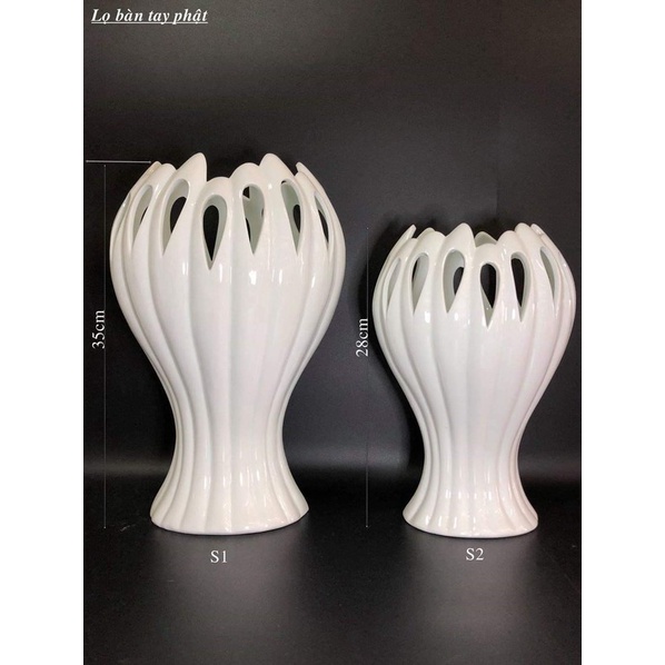 LỌ HOA BÀN TAY PHẬT SIZE 28 I Cắm được nhiều loại hoa