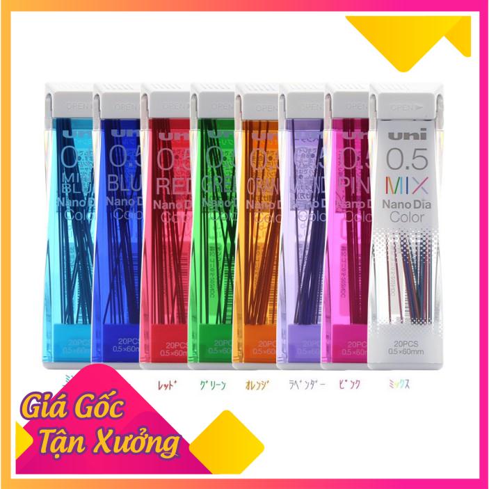 Ngòi Chì Kim Màu, Ruột Chì Màu 0.5mm Uni Nano Dia - MỘC XINH