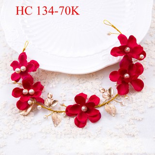 Phụ kiện cười cài tóc đỏ chụp ảnh ms 134