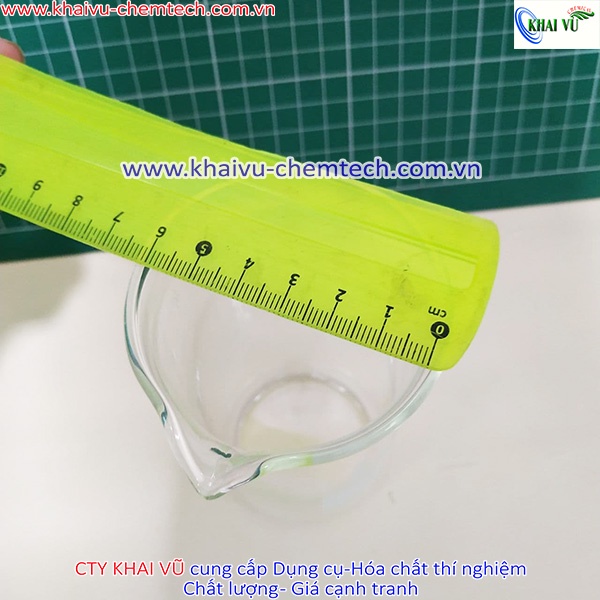 Cốc thủy tinh CAO THÀNH 250ml chia vạch có mỏ, chịu nhiệt