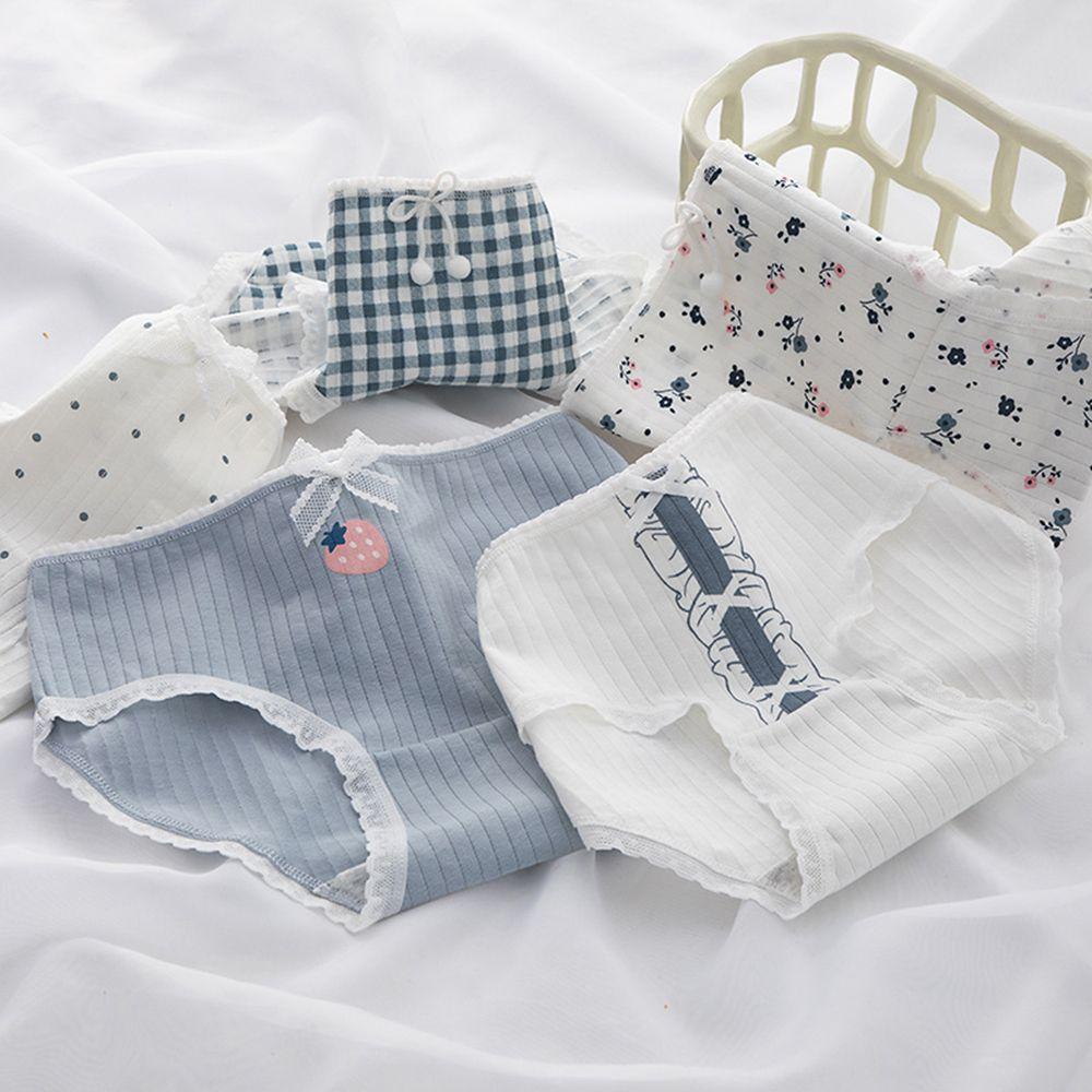 Quần Lót Cotton Lưng Vừa Thoáng Khí Gợi Cảm Cho Nữ