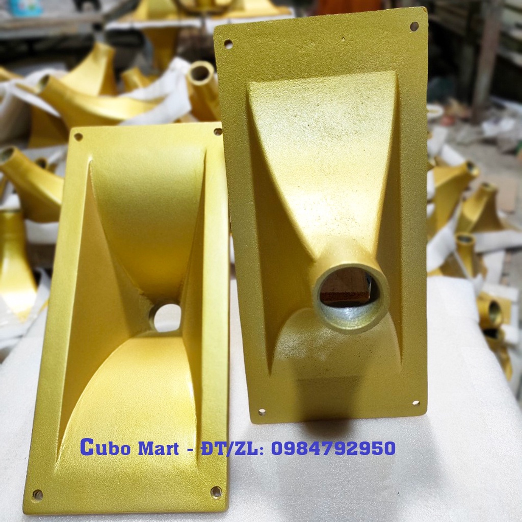 Họng Kèn Nhôm Đúc Ren xoáy Loa Treble Kèn, KT 11x28cm, 15x32cm, 12x12cm, 22.5x22.5cm, 11x27cm - Cubo Mart