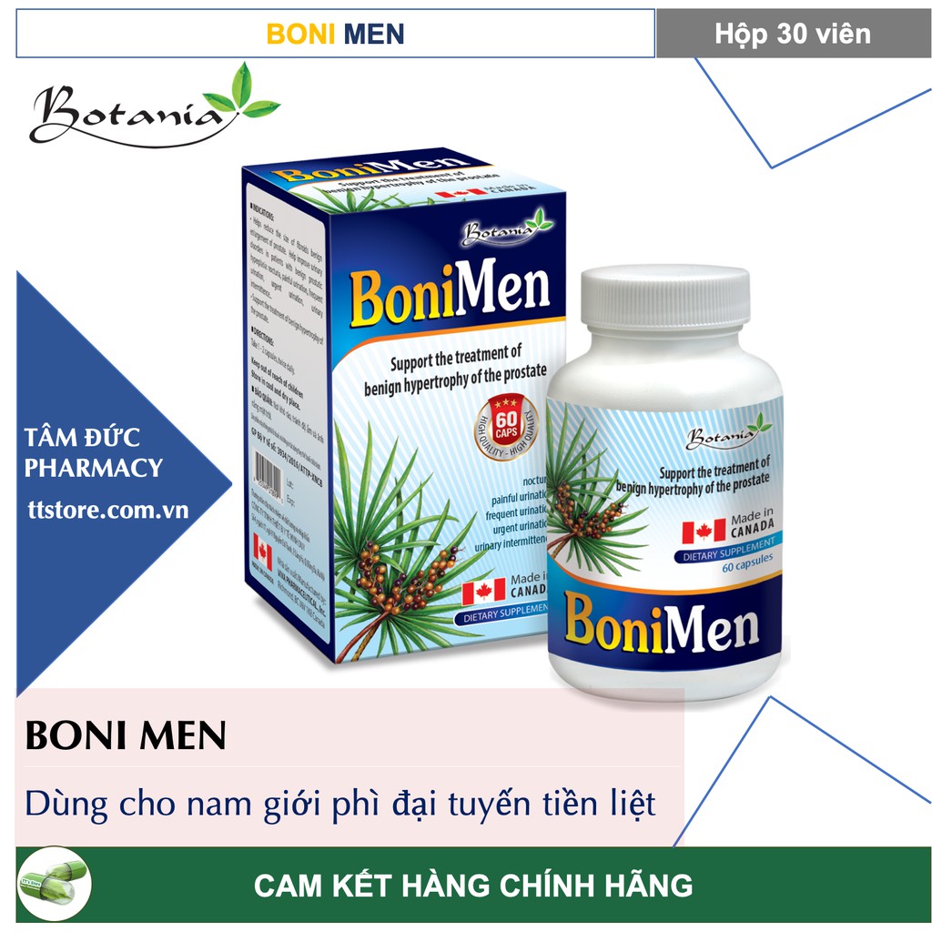 Bonimen hộp 30 viên - hỗ trợ điều trị phì đại tuyến tiền liệt lành tính - ảnh sản phẩm 2