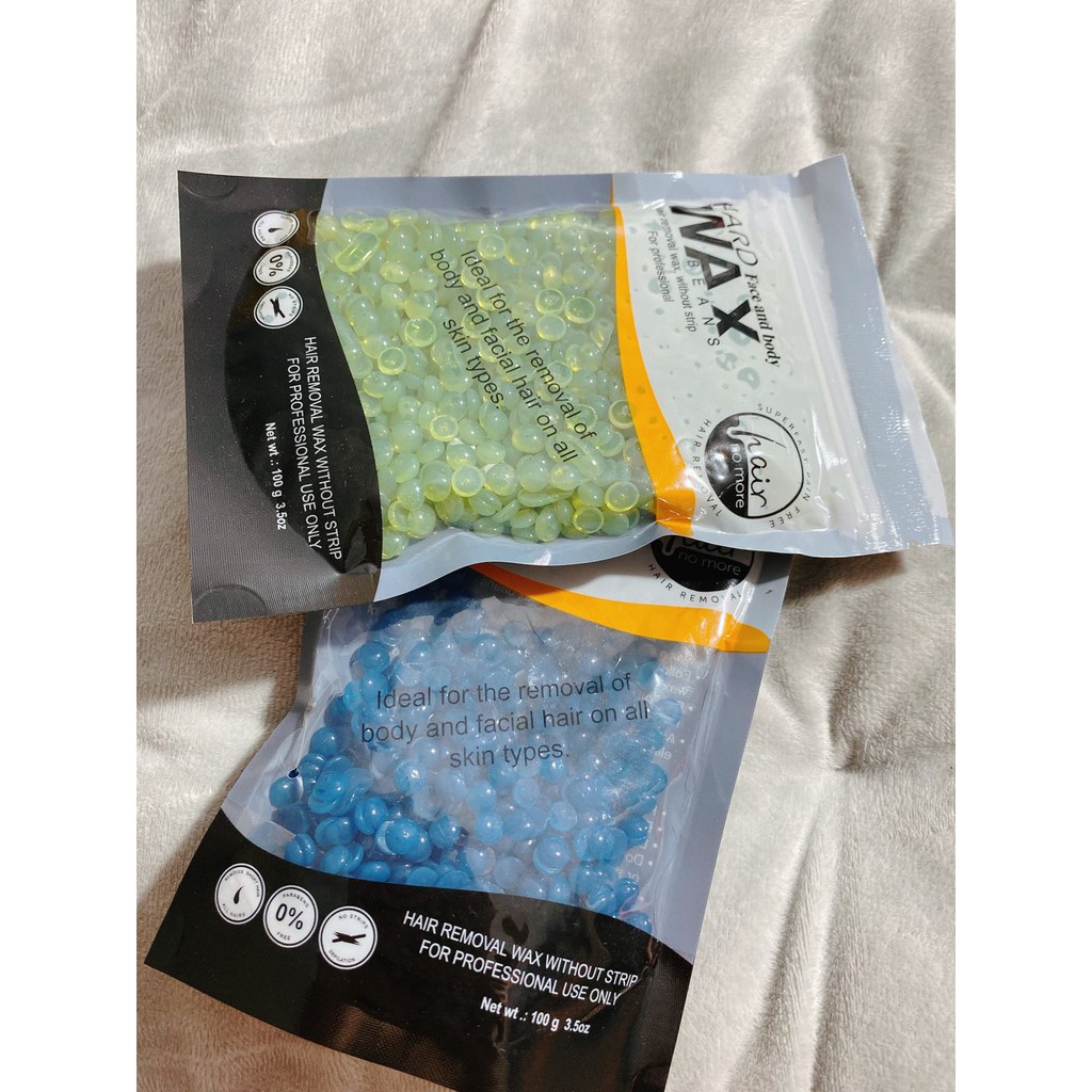 Sáp Wax Lông Nóng HARD WAX BEANS 100G chuẩn dùng cho nồi Sáp