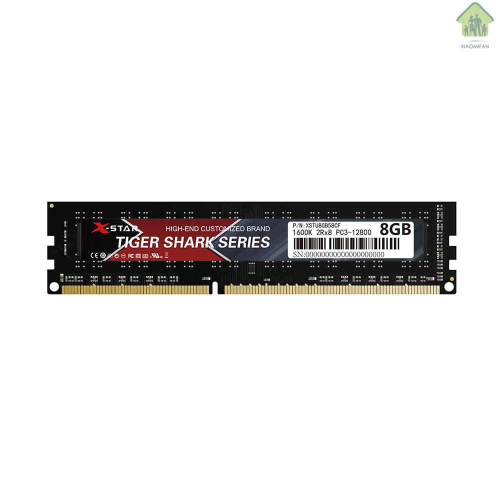 INTEL Bộ Nhớ Ram Xm X-Star Ddr3 1600mhz 240 Pin 1.5v / Great Responsiveness / Plug And Play / Amd Motherboards 8gb