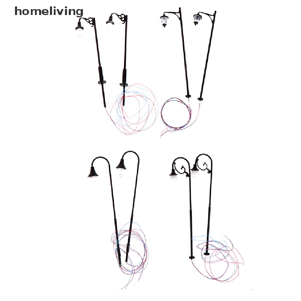 Bộ 2 Mô Hình Đèn Đường Phong Cách vintage Tỉ Lệ 1: 87