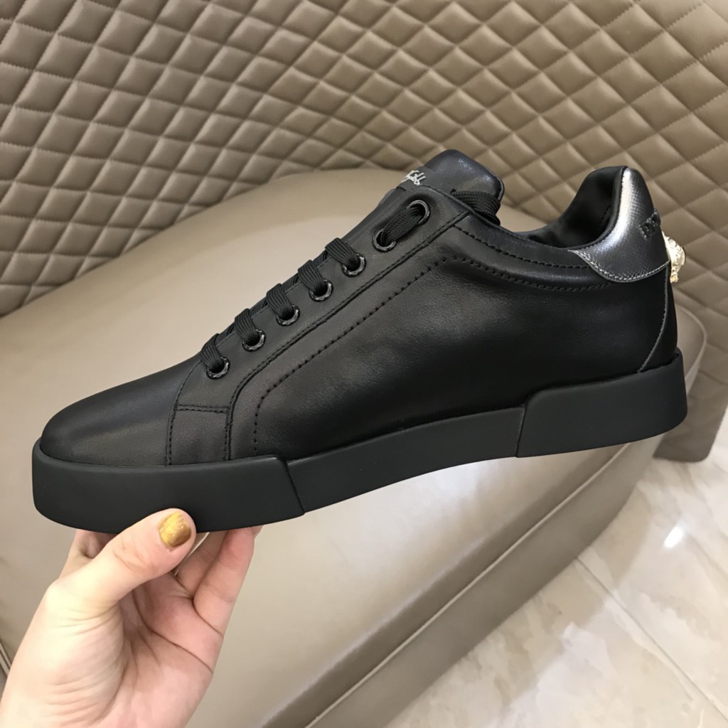 Giày sneakers unisex da thật Dolce & Gabbana D&G thiết kế ấn tượng, bắt mắt