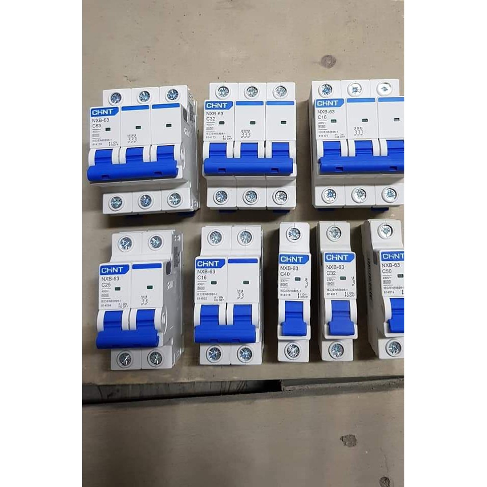 Aptomat MCB 1-63A CHINT NXB-63 1P, 2P, 3P, 4P