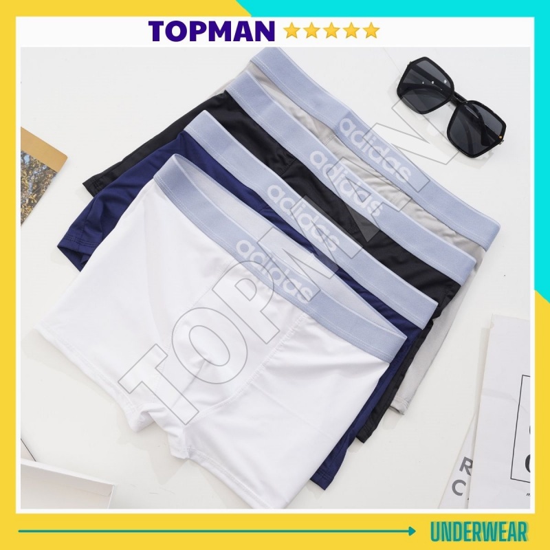 Quần lót nam thun lạnh, sịp đùi nam đẹp, quần lót nam đùi co dãn 4 chiều (Che Tên) - Topman