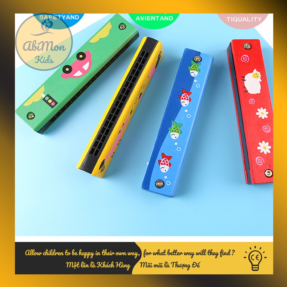 🌻 Kèn Harmonica Bằng Gỗ Cho Bé ☘️ Montessori cao cấp ✨ (Đồ chơi Gỗ - Đồ chơi Giáo Dục - An toàn - Thông minh)