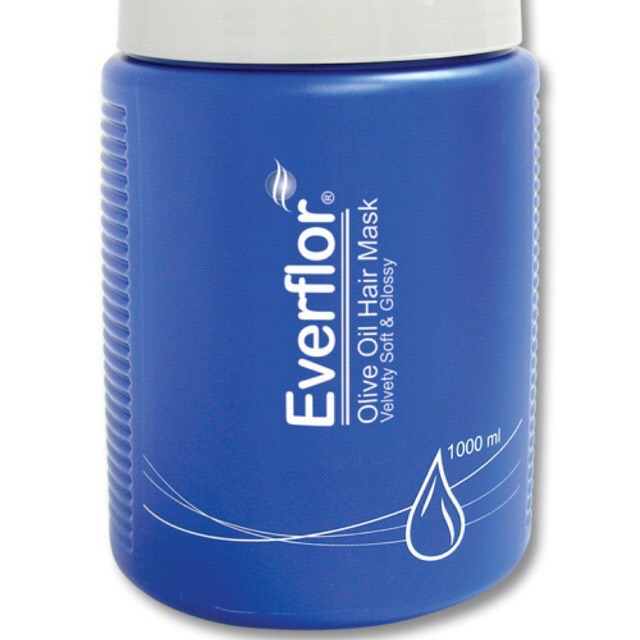 Dầu hấp ủ xả tóc Olive Everflor/rotary hủ xanh 1000ml
