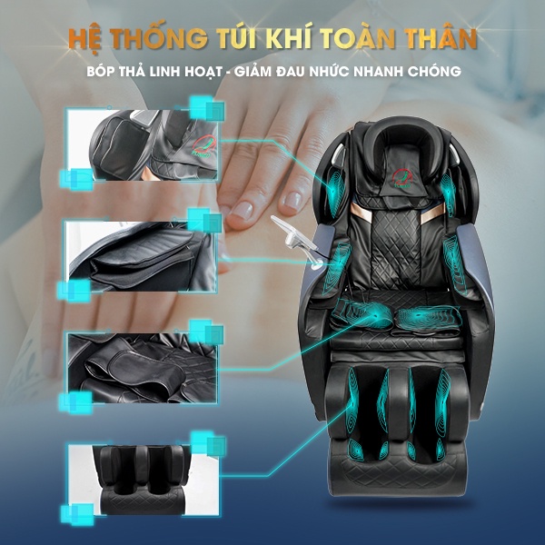 Ghế massage toàn thân Bảo hành 10 năm điều khiển giọng nói Funiko F16 phiên bản độc quyền