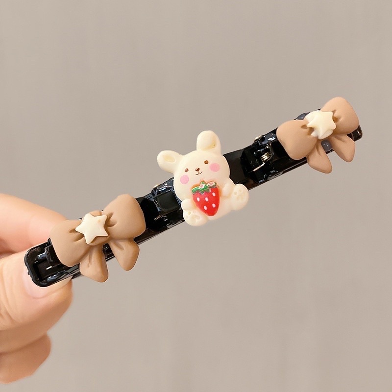 Kẹp Tóc Hình Gấu Cà Phê DỄ THƯƠNG Cho Bé Gái #53