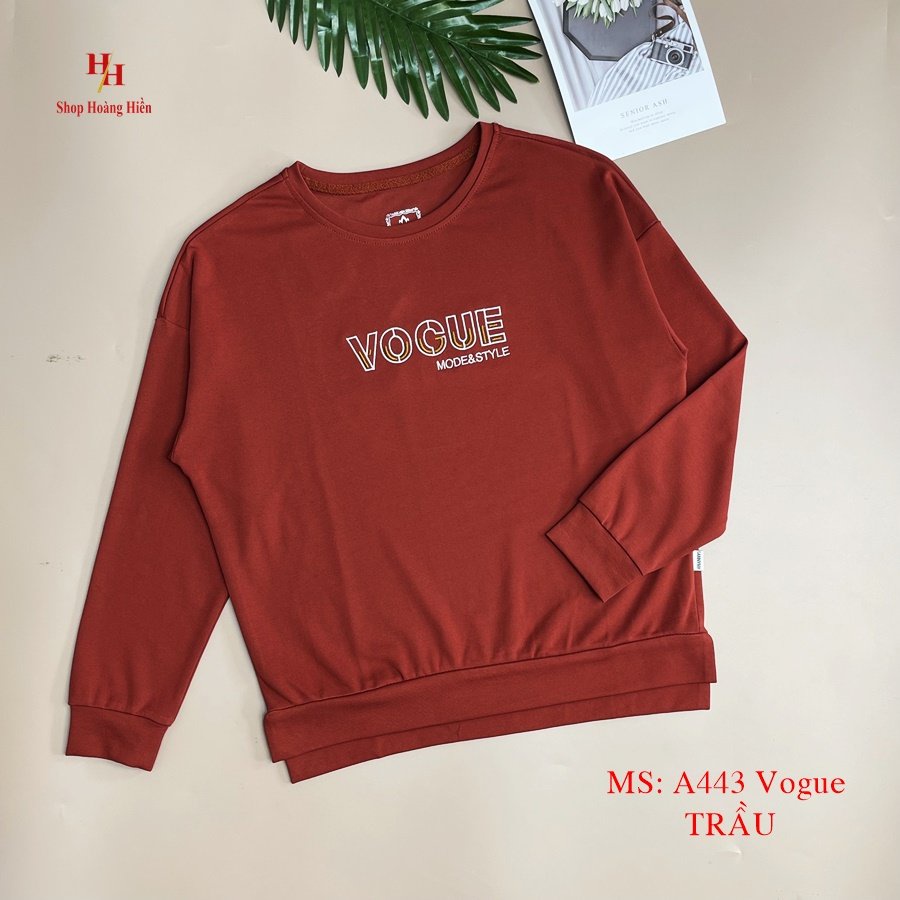 Áo sweater cotton nhật dài tay form rộng , phông dài tay Hifa Hoàng Hiền: A443