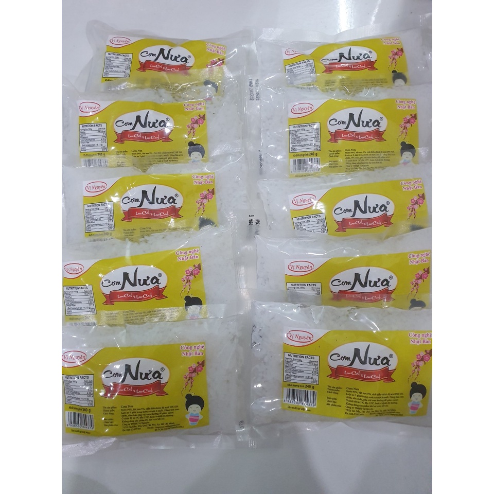 Combo 10 Gói Cơm Nưa Vị Nguyên ăn kiêng DAS Keto Gói 240g