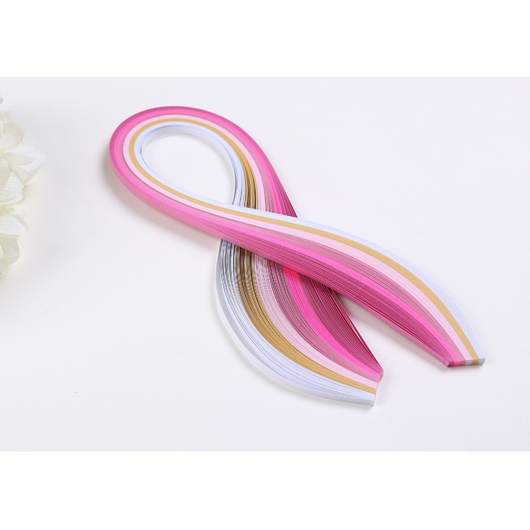 Giấy quilling cao cấp 3mmx39cm phối tông_QL23