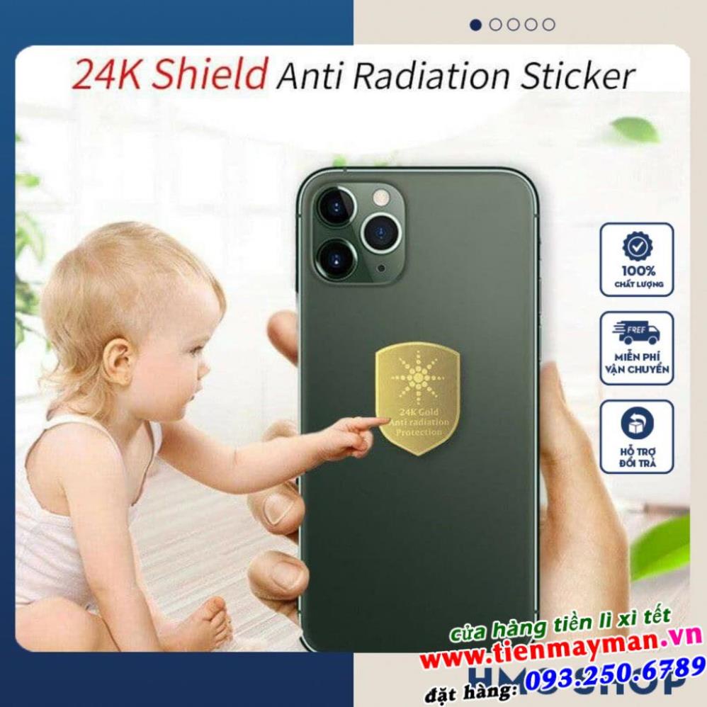[TOPIC RẺ NHẤT] Chip Ngăn Bức Xạ Điện Từ Hàn Quốc 24K Gold Miếng Dán Điện Thoại Chống Bức Xạ Có Hại Với Con Người