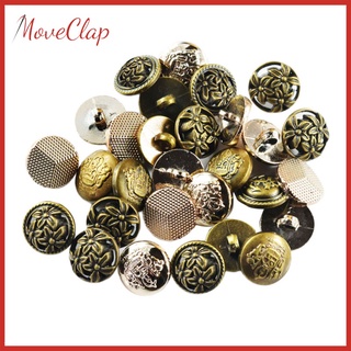 [Lzdxwcke3] 30 chiếc Vàng 17-18mm & Bộ đồ Nút Shank để trang trí thủ công may mặc