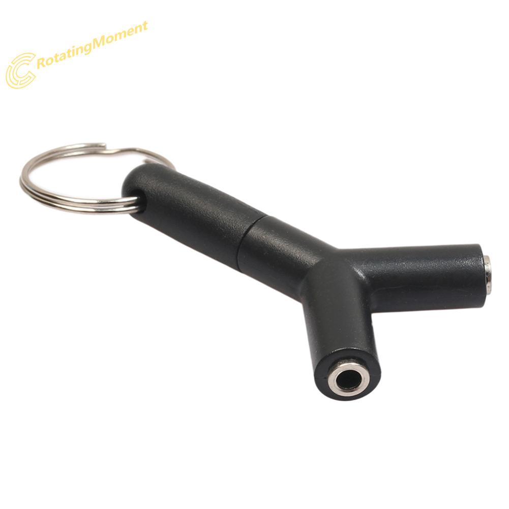 Set 2 đầu cắm bộ chuyển đổi tai nghe 3.5mm đầu đực ra đầu đôi cái chuyên dụng | BigBuy360 - bigbuy360.vn