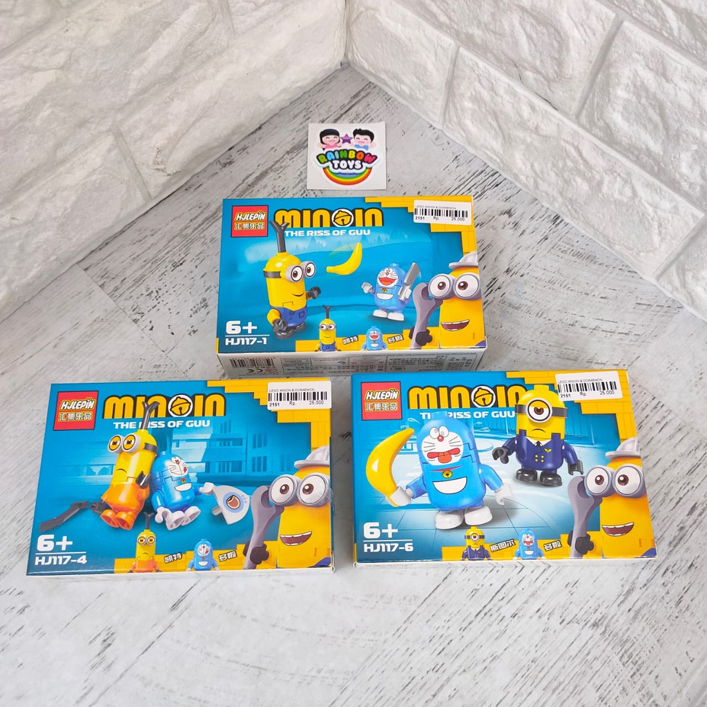 Mô Hình Đồ Chơi Lego Minion Doraemon Giáo Dục Cho Bé