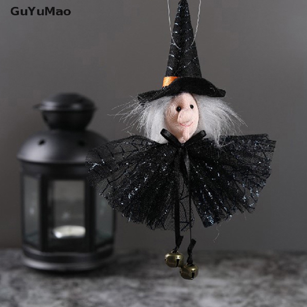 [cxGUYU] Mặt Dây Chuyền Phù Thủy Bí Ngô Ma Mèo Đen Đáng Sợ Trang Trí Halloween PRTA