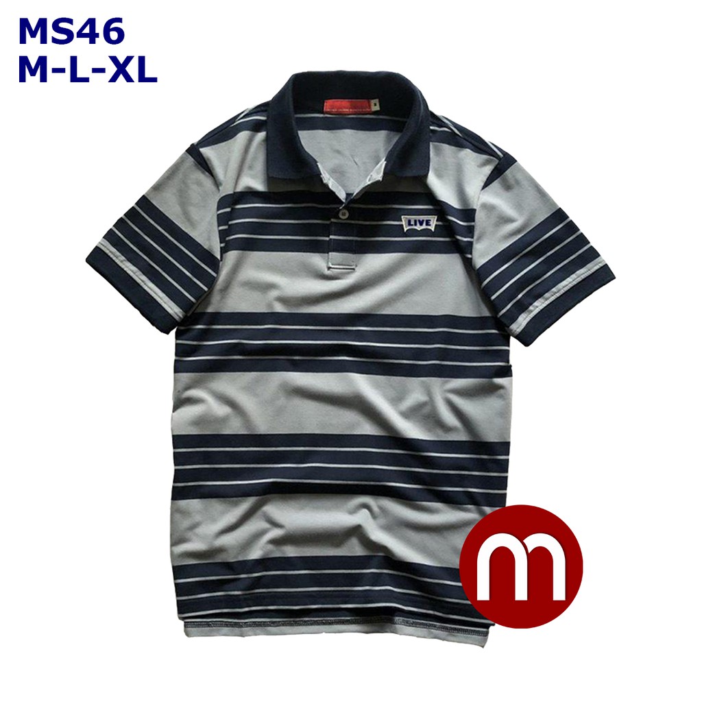Áo thun kẻ sọc nam Live MS46
