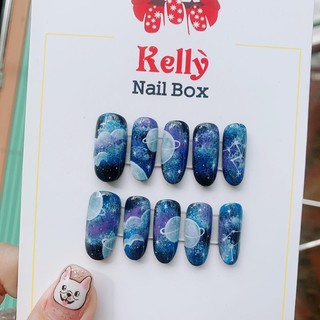 Nail Box Móng úp thiết kế đen huyền bí