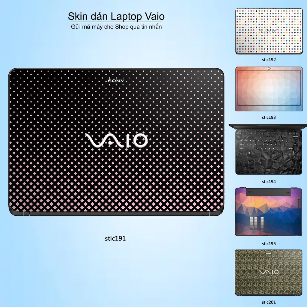 Skin dán Laptop Sony Vaio in hình Hoa văn sticker nhiều mẫu 32 (inbox mã máy cho Shop)