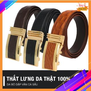 Dây thắt lưng nam da cao cấp dập vân cá sấu xịn no.1