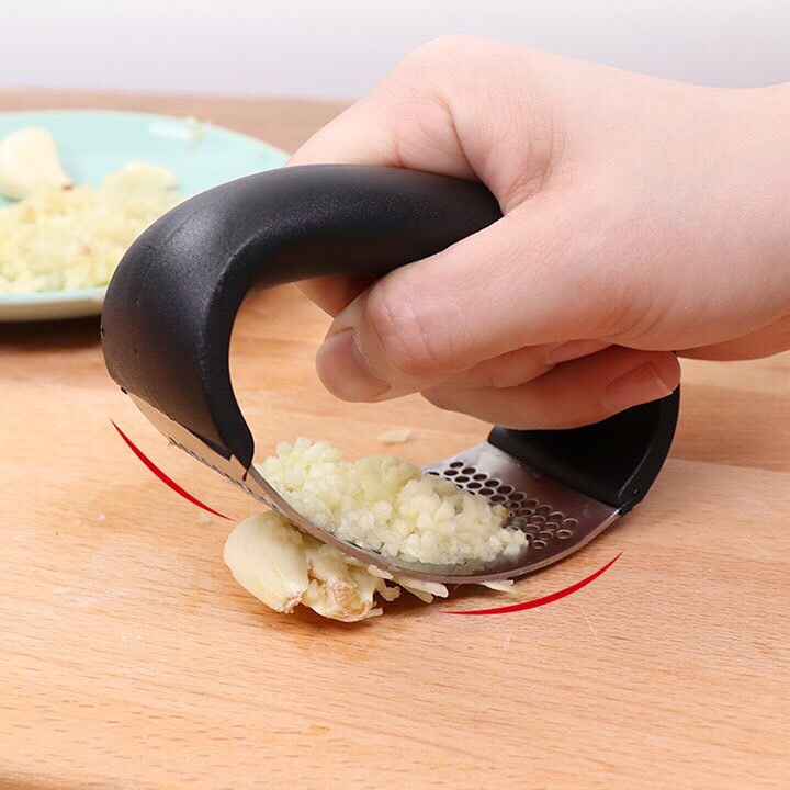 Dụng cụ nghiền tỏi, dập tỏi inox - đa năng, tiện dụng